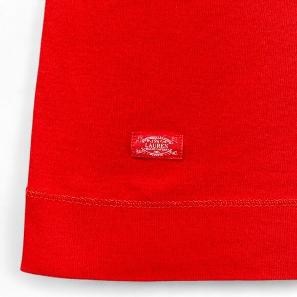 Lauren Ralph Lauren Boatneck Top Womens M Chambray Zippers Y2K VTG Nautical Prep - Picture 3 of 10